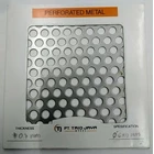 Perforated plate 0.7 mm thick iron dimensions 4x8 hole diameter 6x9 mm 3