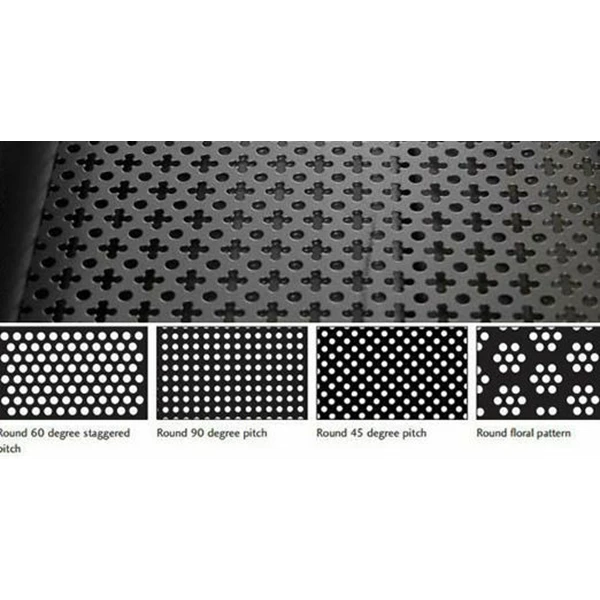 07mm thick iron perforated plate with dimensions of 4
